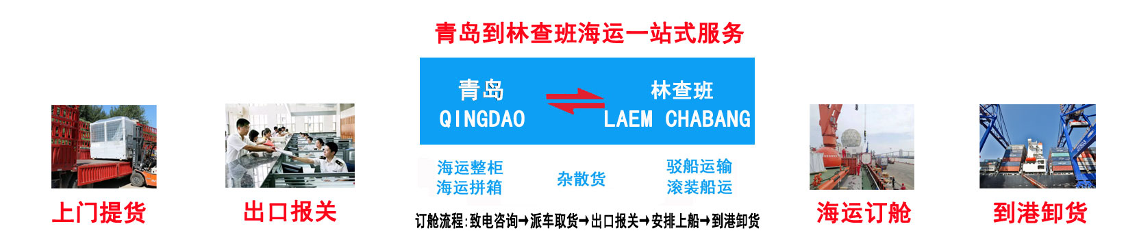 青岛到林查班海运 青岛到LAEM CHABANG港价格\航程\船期